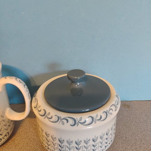 Barker Brothers England Melody Pattern Ironstone Sugar and Creamer Vintage - Picture 3 of 6